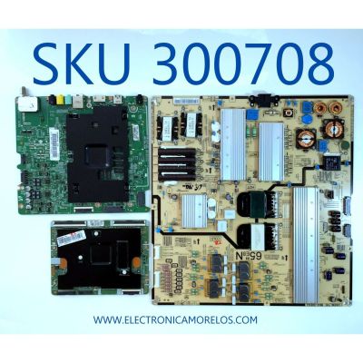 KIT DE TARJETAS PARA TV SAMSUNG / MAIN BN94-10155Y / BN97-10261A / BN41-02356C / FUENTE BN44-00834A / L65E8N_FHS / BN4400834A / T-CON BN95-01954A / BN41-02297A / PANEL CY-QJ065FLLV1H / MODELO / UN65JS8500FXZA TH01